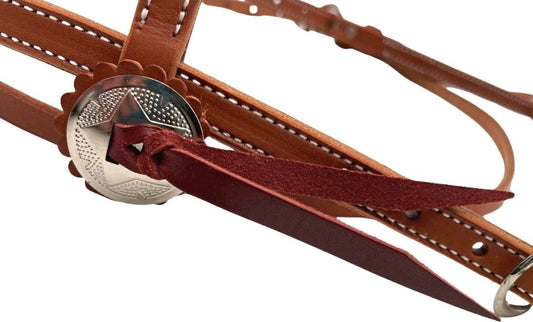 Deluxe Mahogany Browband Headstall