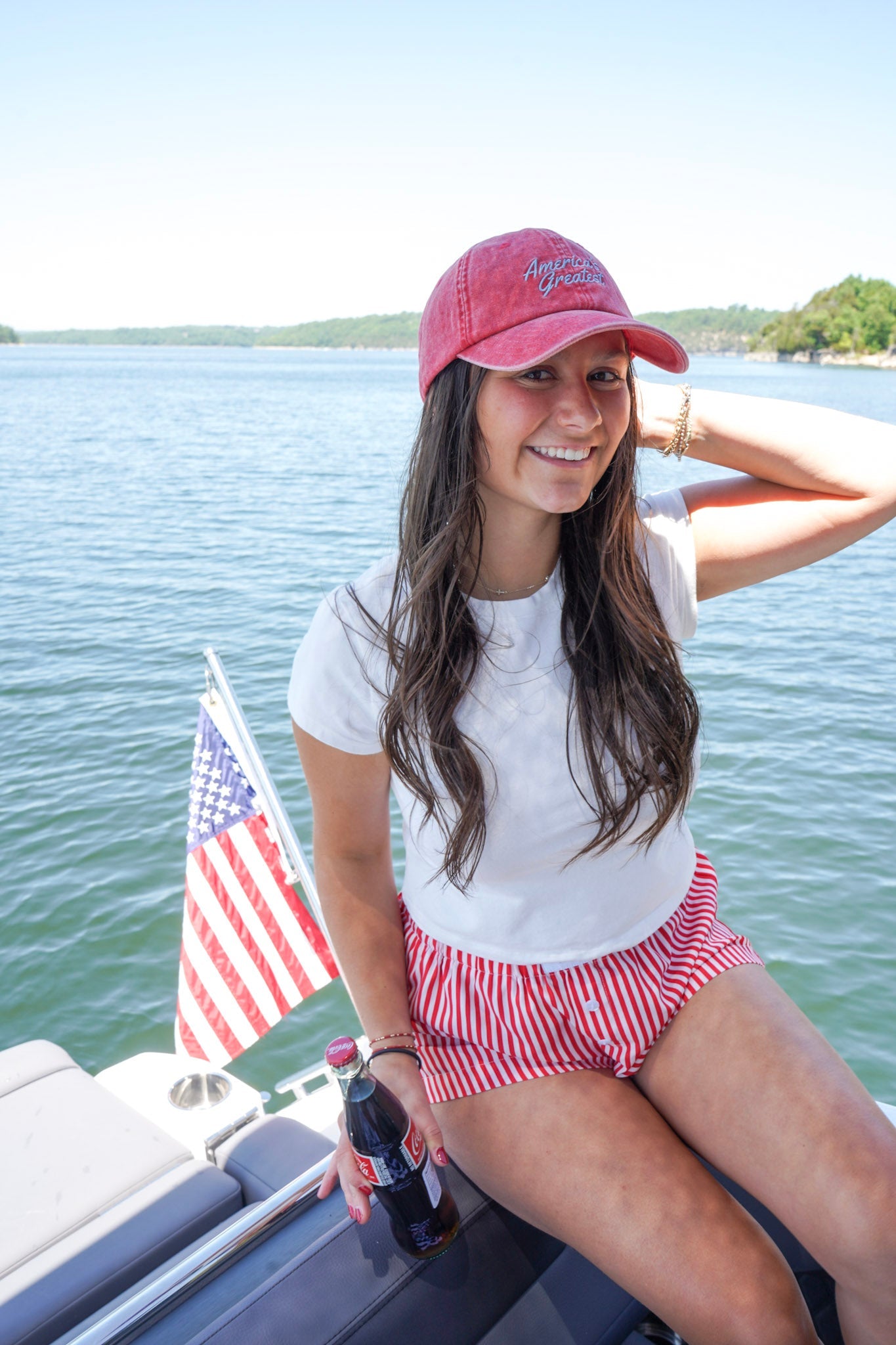 America's Greatest - Red Dad Cap