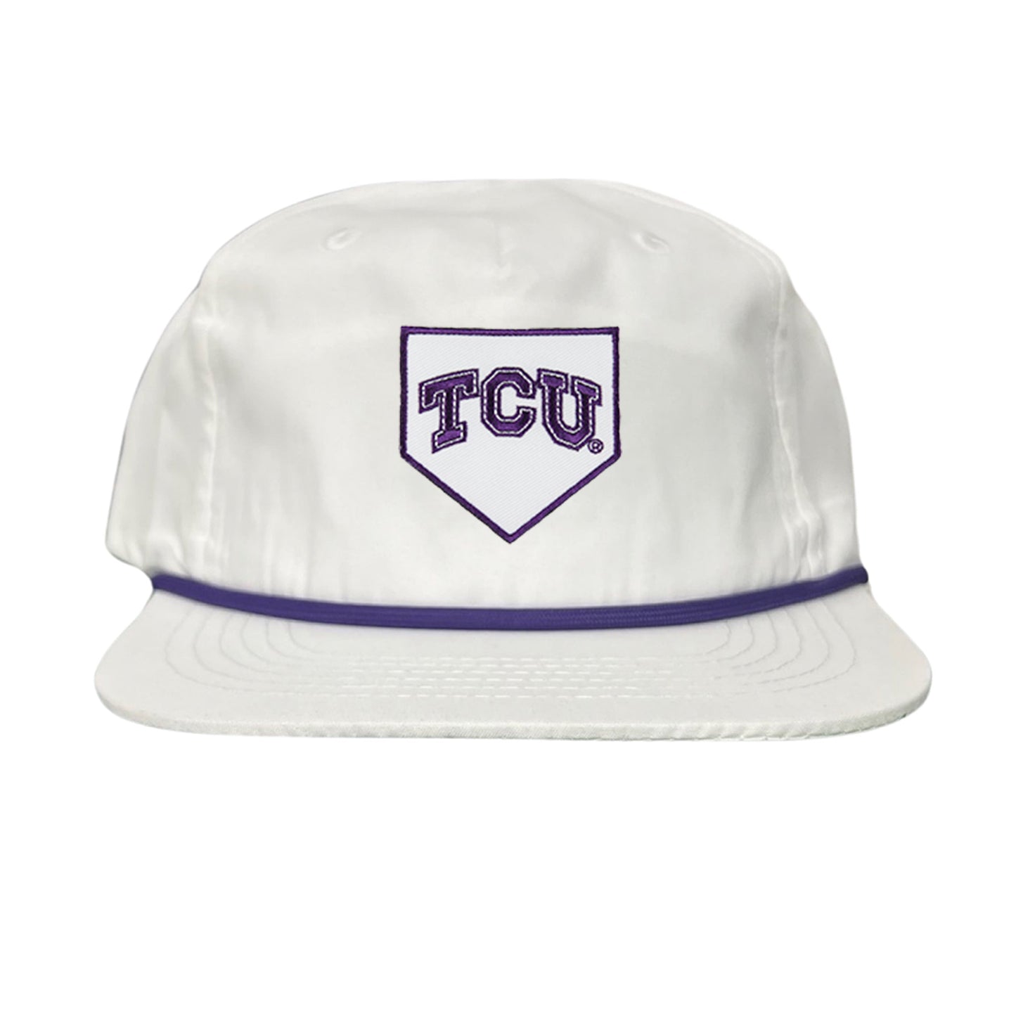 TCU Horned Frogs Baseball Cap Home Plate / Hat / TCU025 / 221 / MM