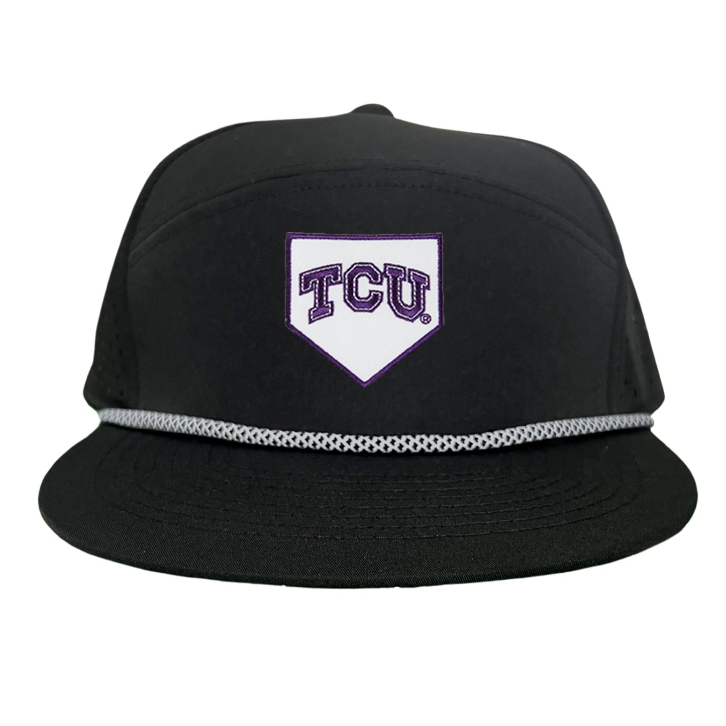 TCU Horned Frogs Baseball Cap Home Plate / Hat / TCU025 / 221 / MM