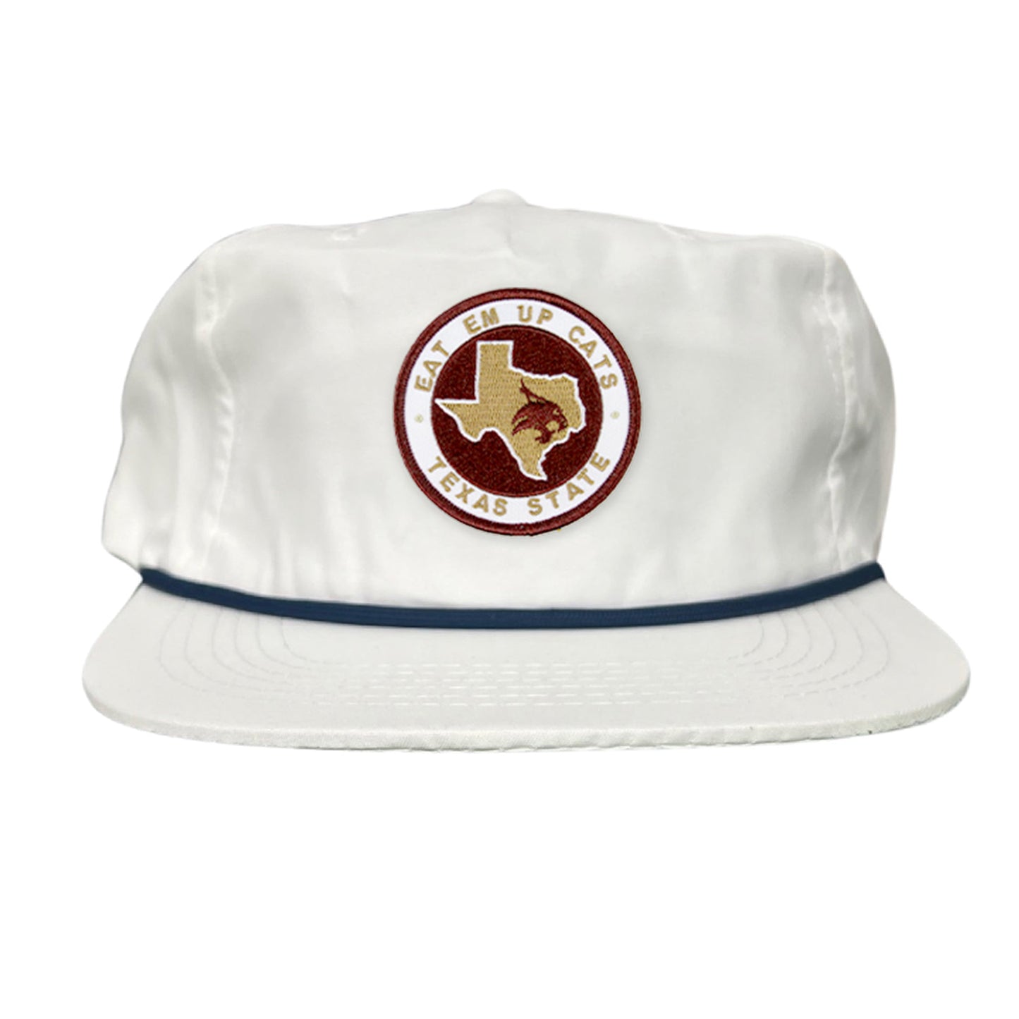 Texas State Eat Em Up Cats State of Texas Supercat Circle Patch / Hats / 097 / TXST018