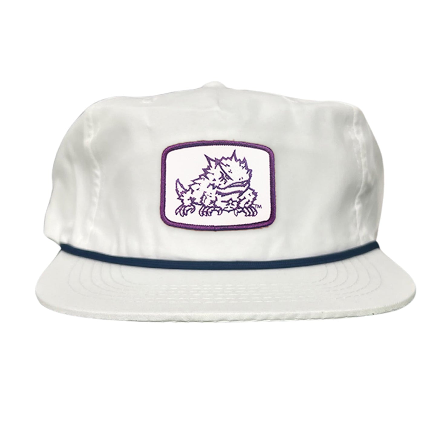 TCU Horned Frog Square Patch / Curved Bill Mesh Snapback / 121 - TCU005