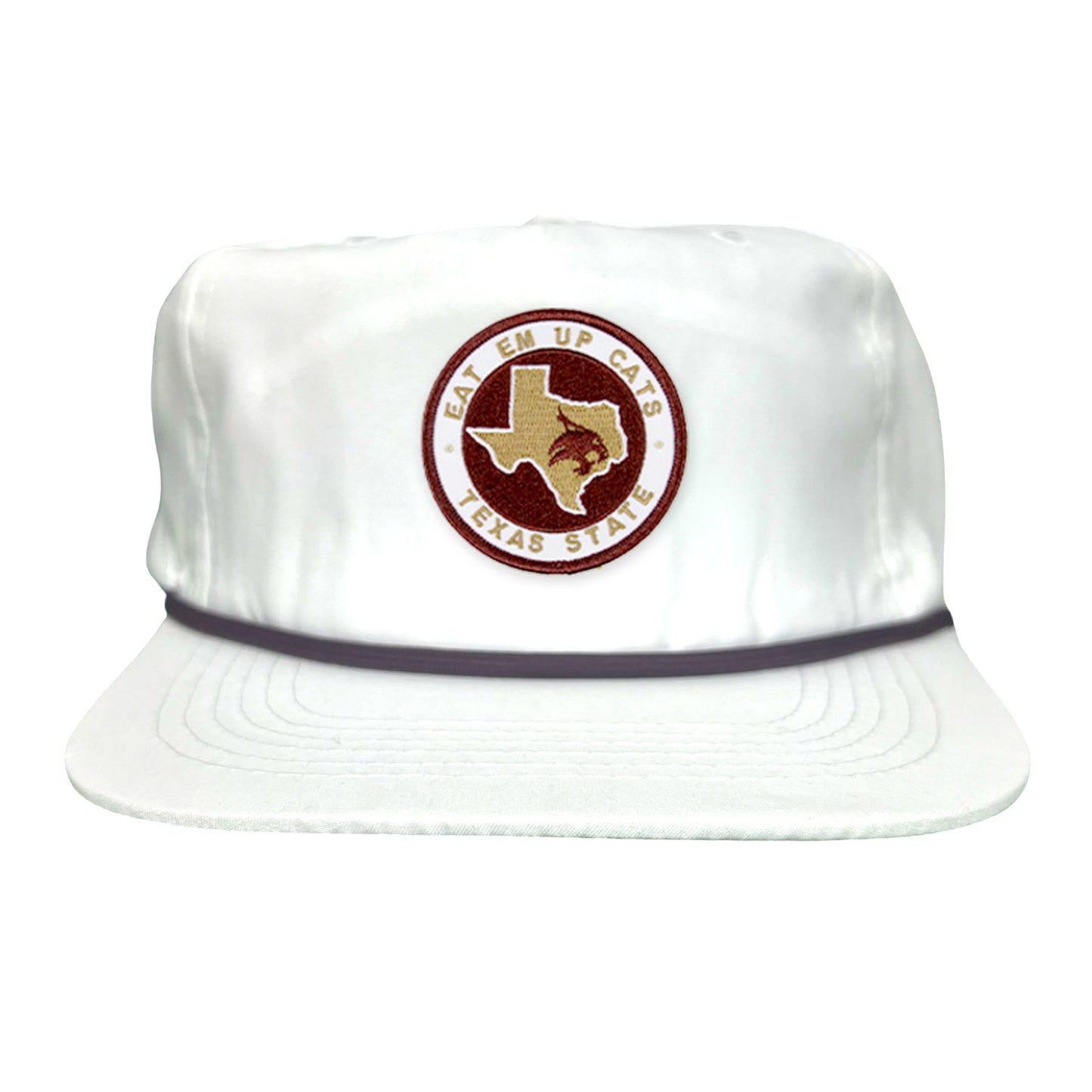 Texas State Eat Em Up Cats State of Texas Supercat Circle Patch / Hats / 097 / TXST018