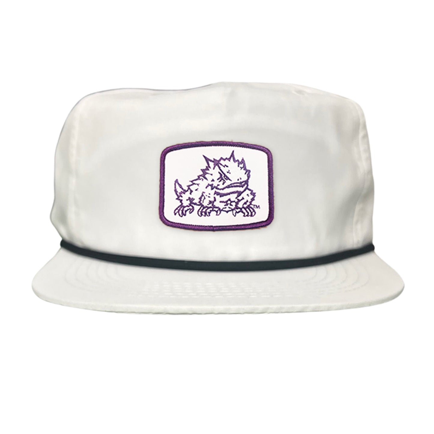 TCU Horned Frog Square Patch / Curved Bill Mesh Snapback / 121 - TCU005