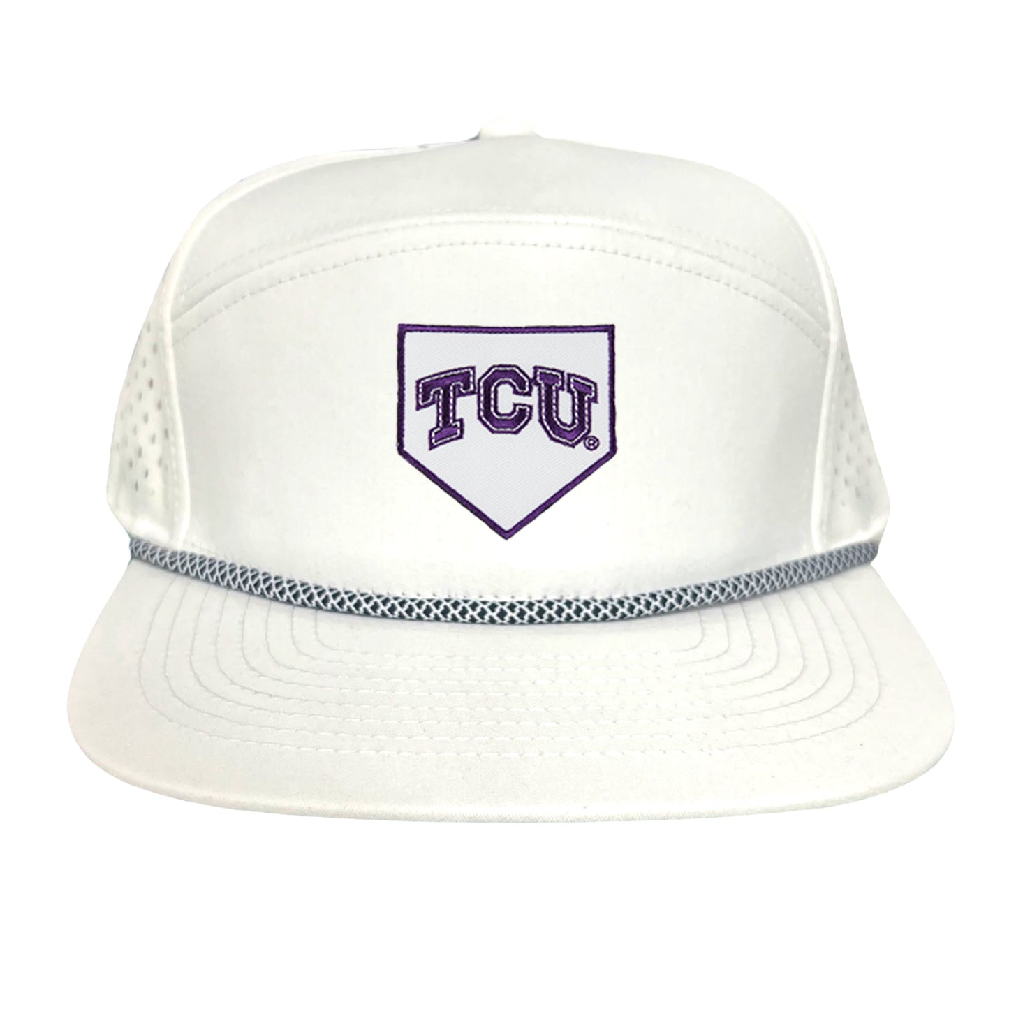 TCU Horned Frogs Baseball Cap Home Plate / Hat / TCU025 / 221 / MM