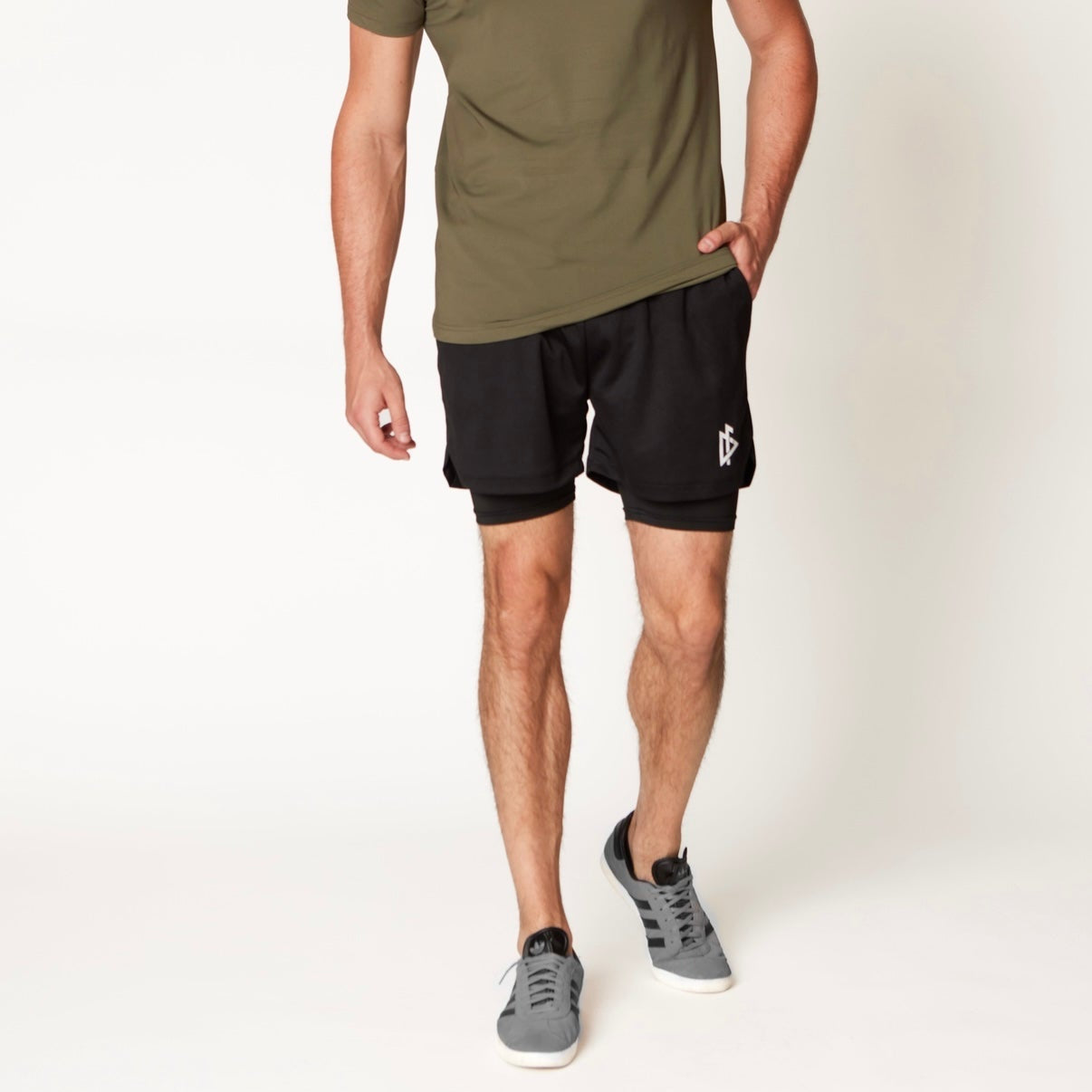 5” Liner Mesh Short- Black