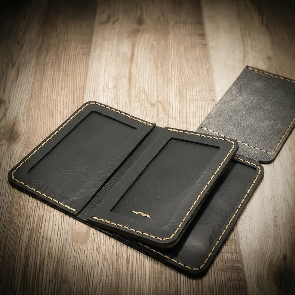Federal Badge Wallet Small - Black