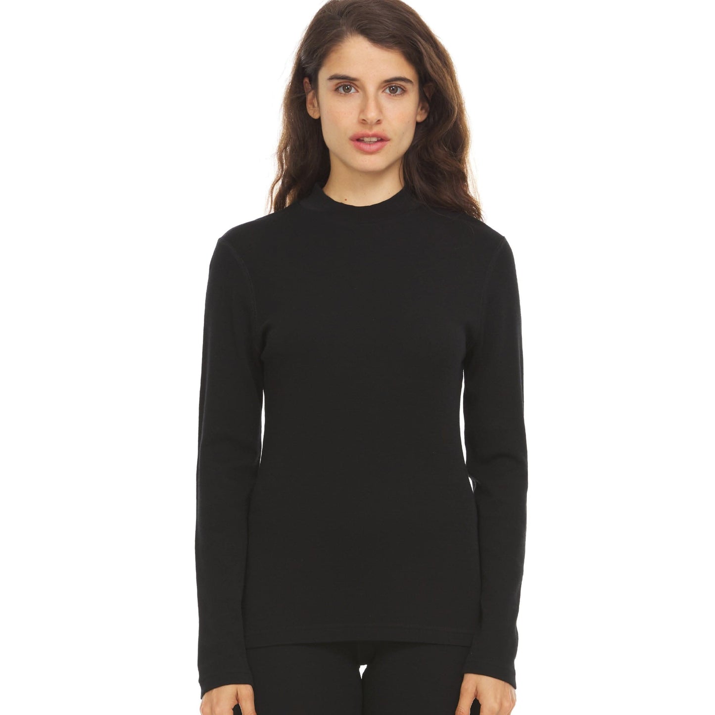 Women's 100% Merino Wool Mock Neck - Midweight