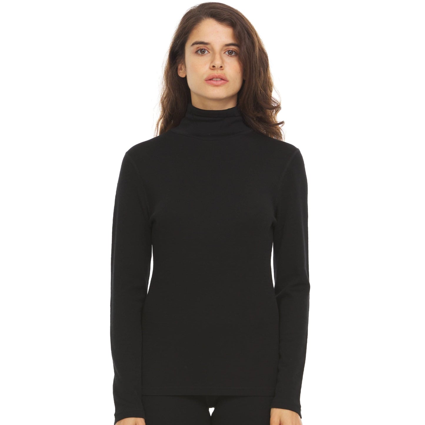 Women's 100% Merino Wool Turtleneck - Midweight