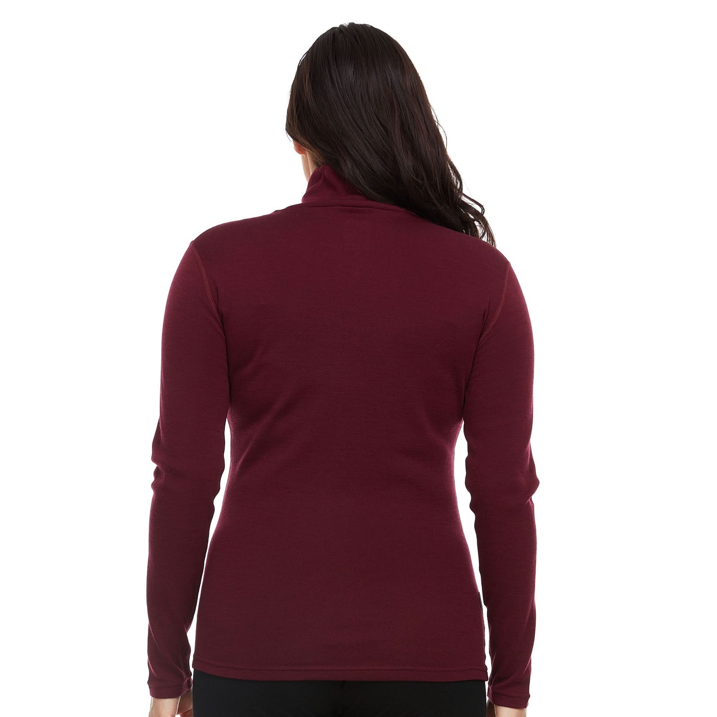 Women's 100% Merino Wool Turtleneck - Midweight