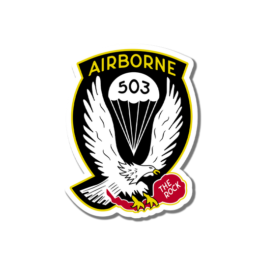 503rd The Rock Airborne Classic Sticker