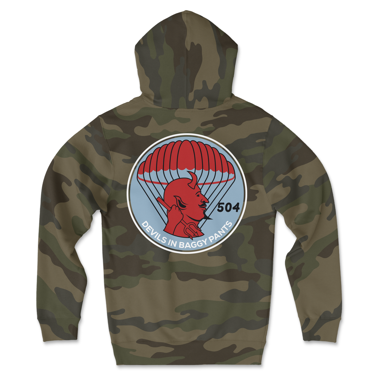 504 Devils Airborne Classic Camo Hoodie