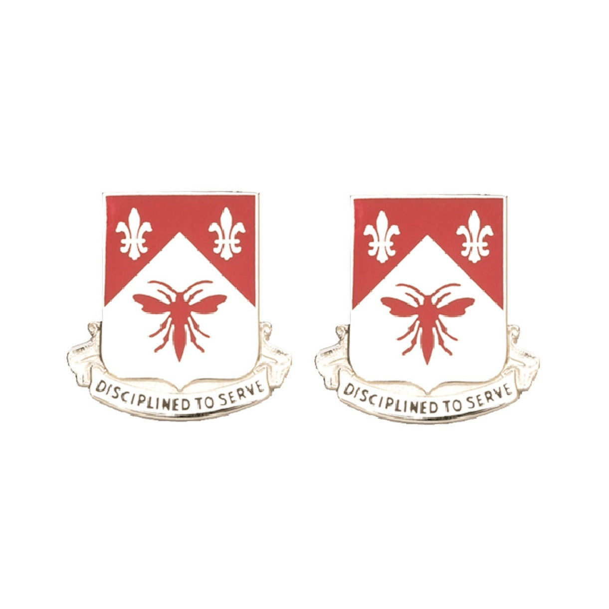 505th ENGINEER BATTALION Distinctive Unit Insignia - Pair - DISCIPLINED TO SERVE