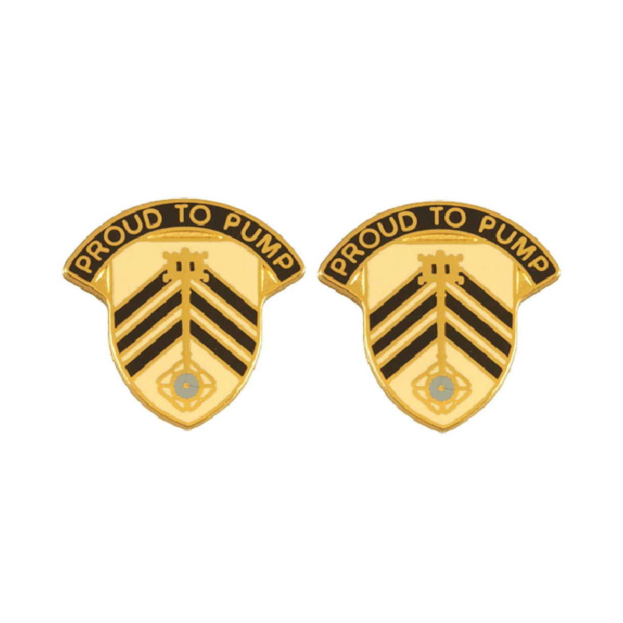 505th QUARTERMASTER BATTALION Distinctive Unit Insignia - Pair - PROUD TO PUMP