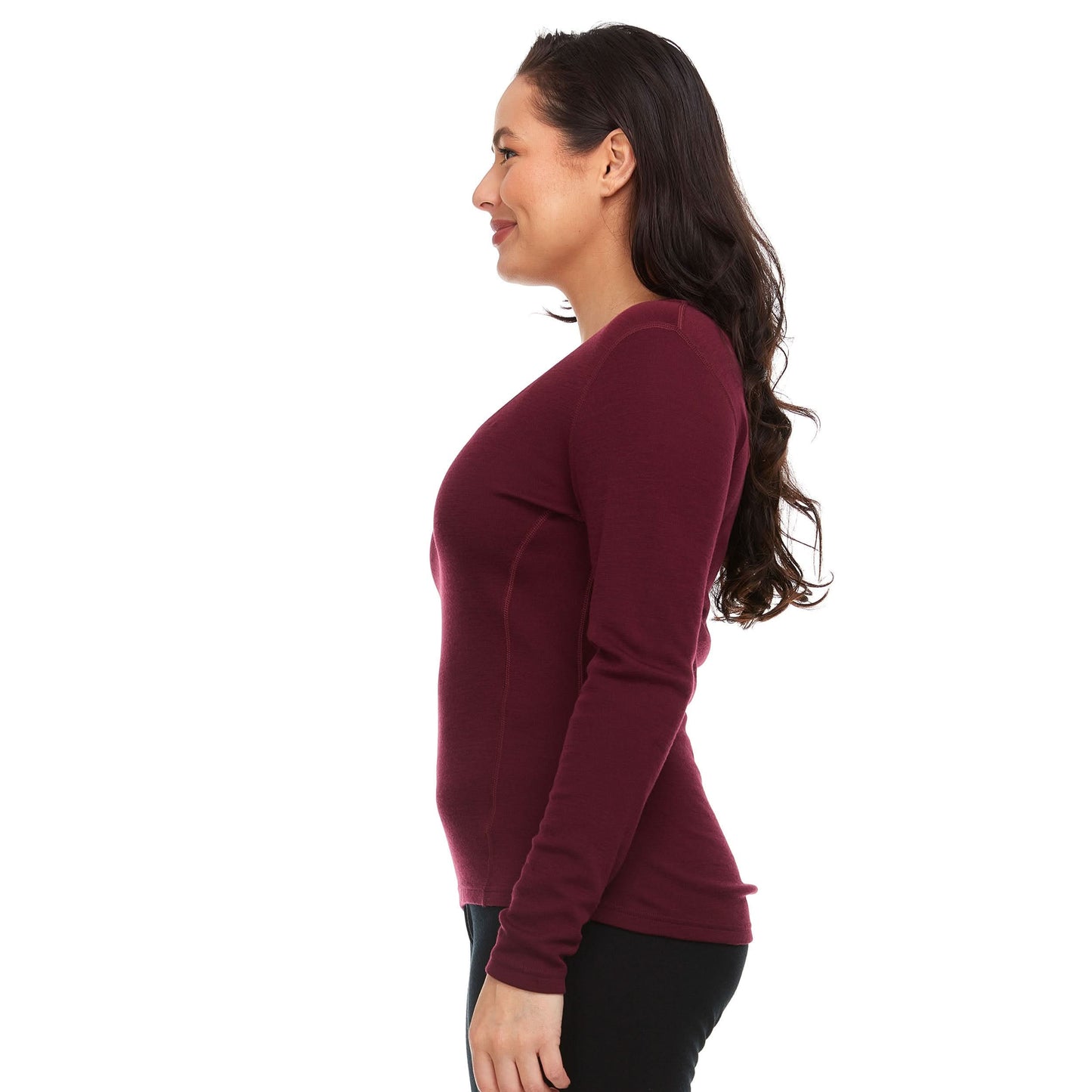 Women's 100% Merino Wool V-Neck - Midweight Sweater