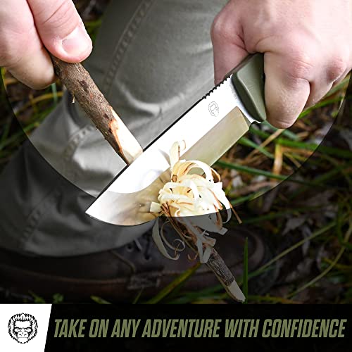 The Bushwhacker D2 Steel Bushcraft Survival Knife Gift Set (Selection)