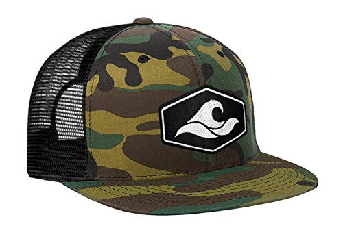 Koloa Surf Hexagon Patch Logo Mesh Snapback Hats