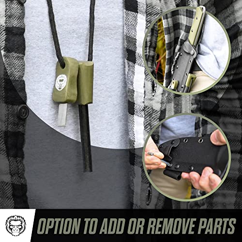 The Bushwhacker D2 Steel Bushcraft Survival Knife Gift Set (Selection)