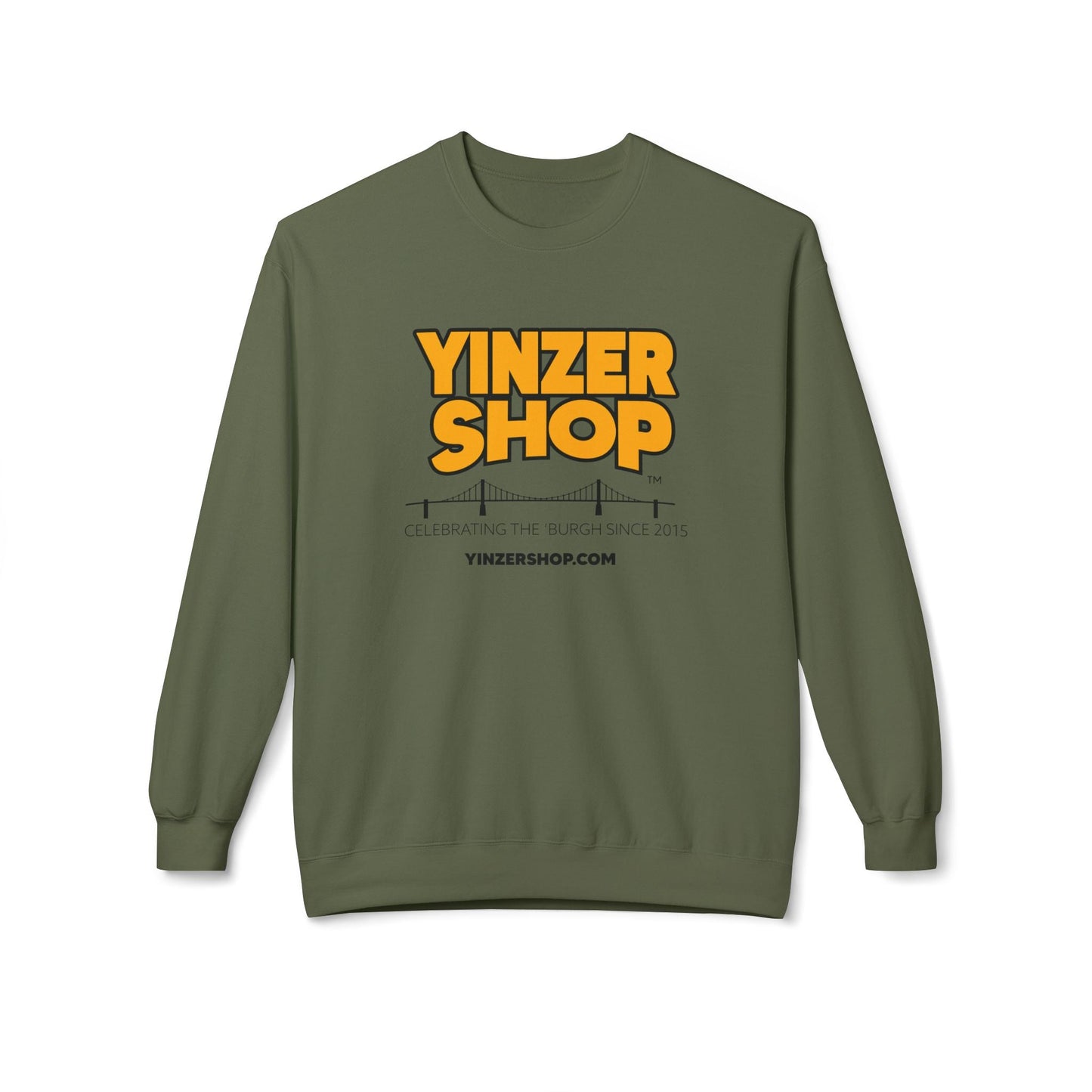 YinzerShop Serving Since 2015 - Gildan SF000 -Unisex Midweight Softstyle Fleece Crewneck Sweatshirt