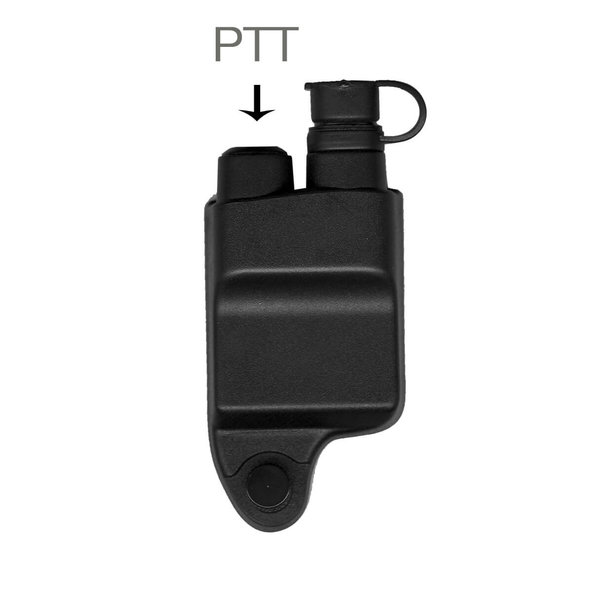 Straight Cable Loud Speaker Hand Mic w/ Quick Disconnect (Hirose) Connector - Harris &  M/A-Com 700P/Pi, 710P, P5100 / P7100 / P7200 Series & More