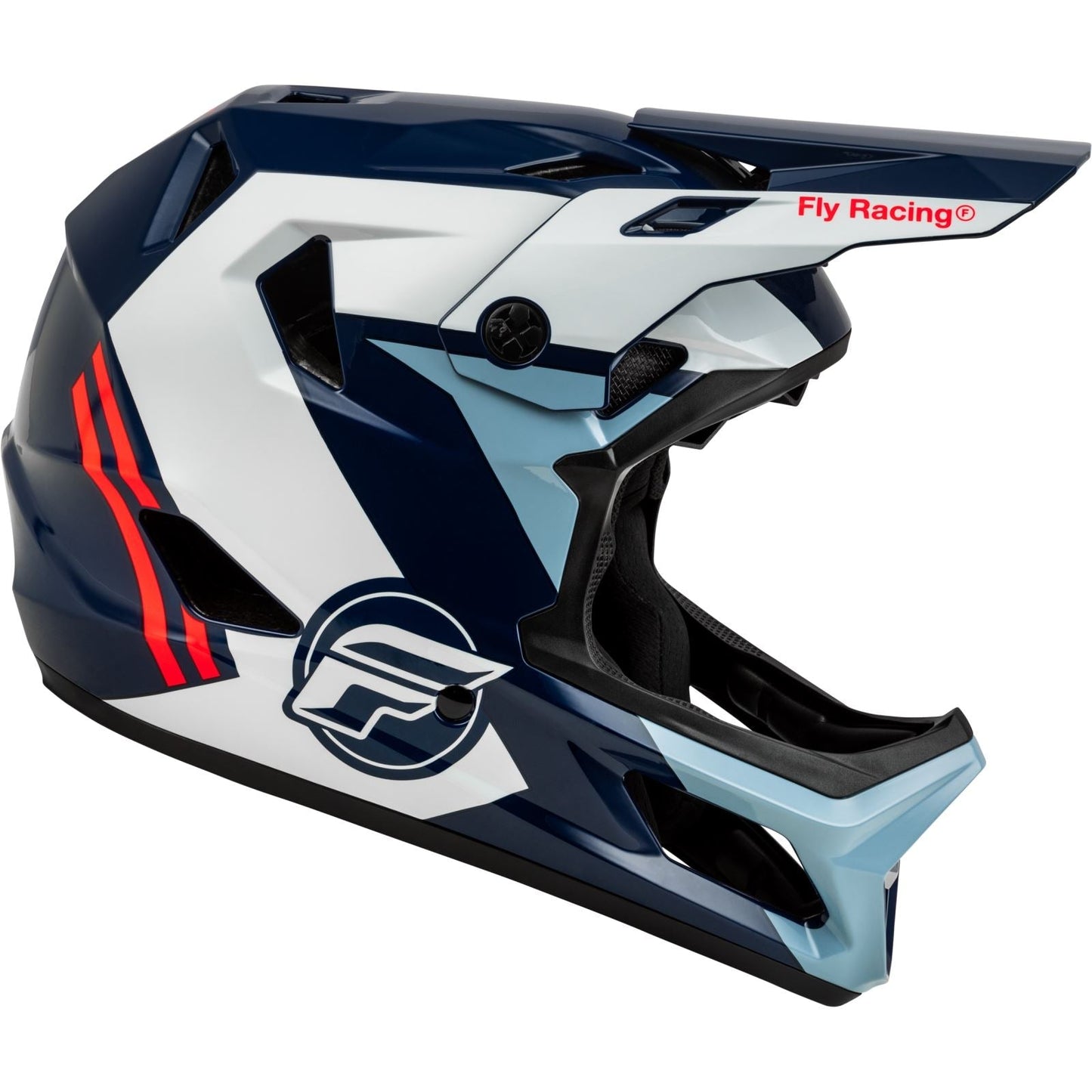 Fly Racing Rayce (2024) Full Face Helmet - Red/White/Blue
