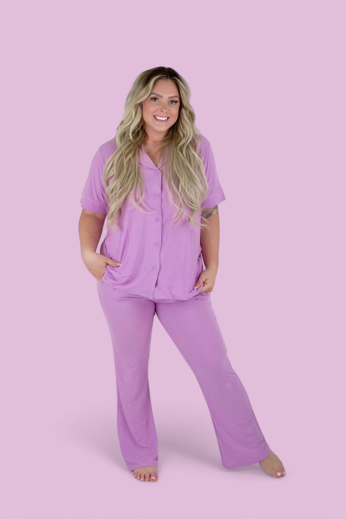 FOREVER LILAC RIB WOMEN'S DREAM SET