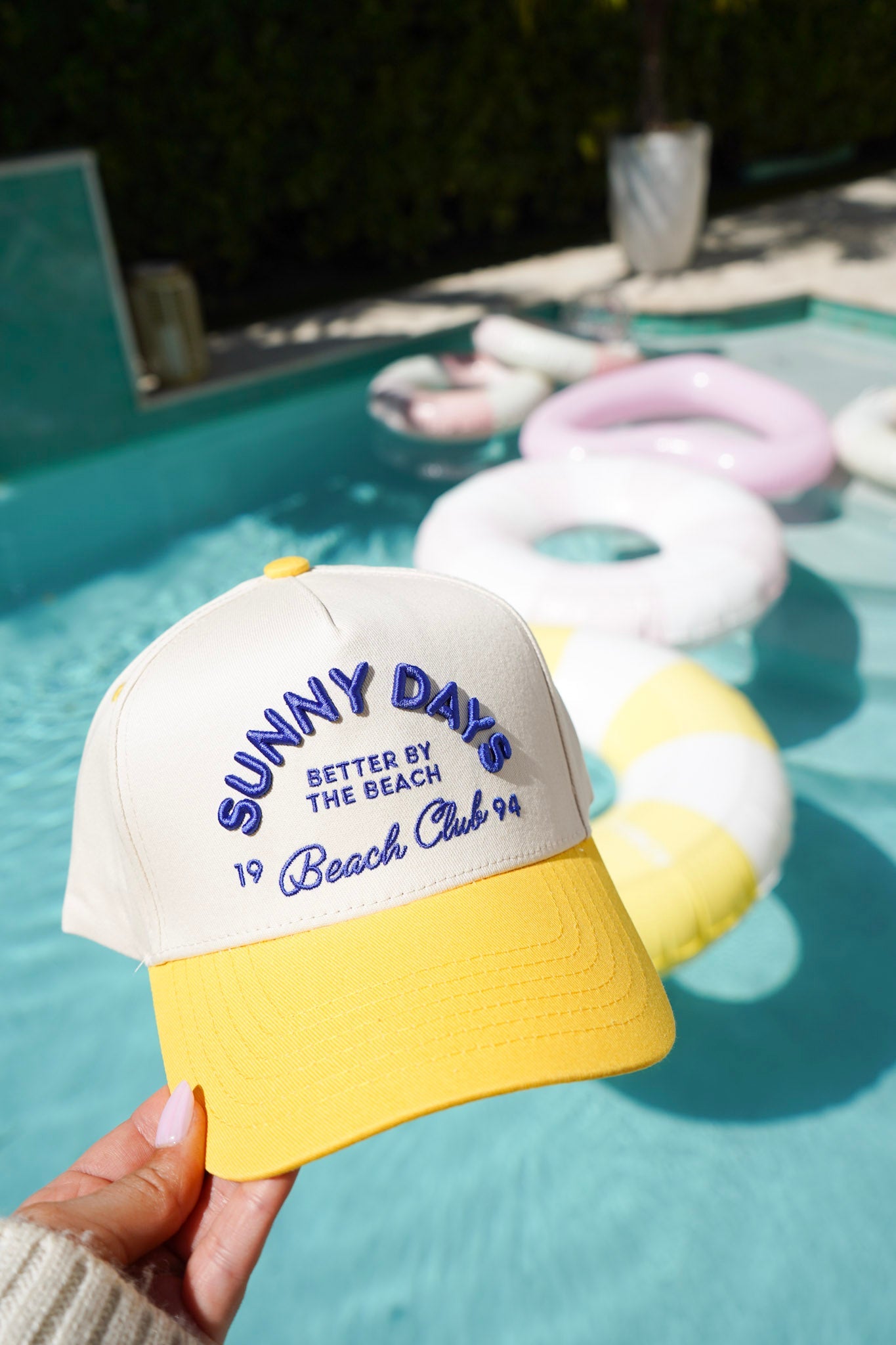 Sunny Days - Yellow Vintage Trucker Hat - PREORDER
