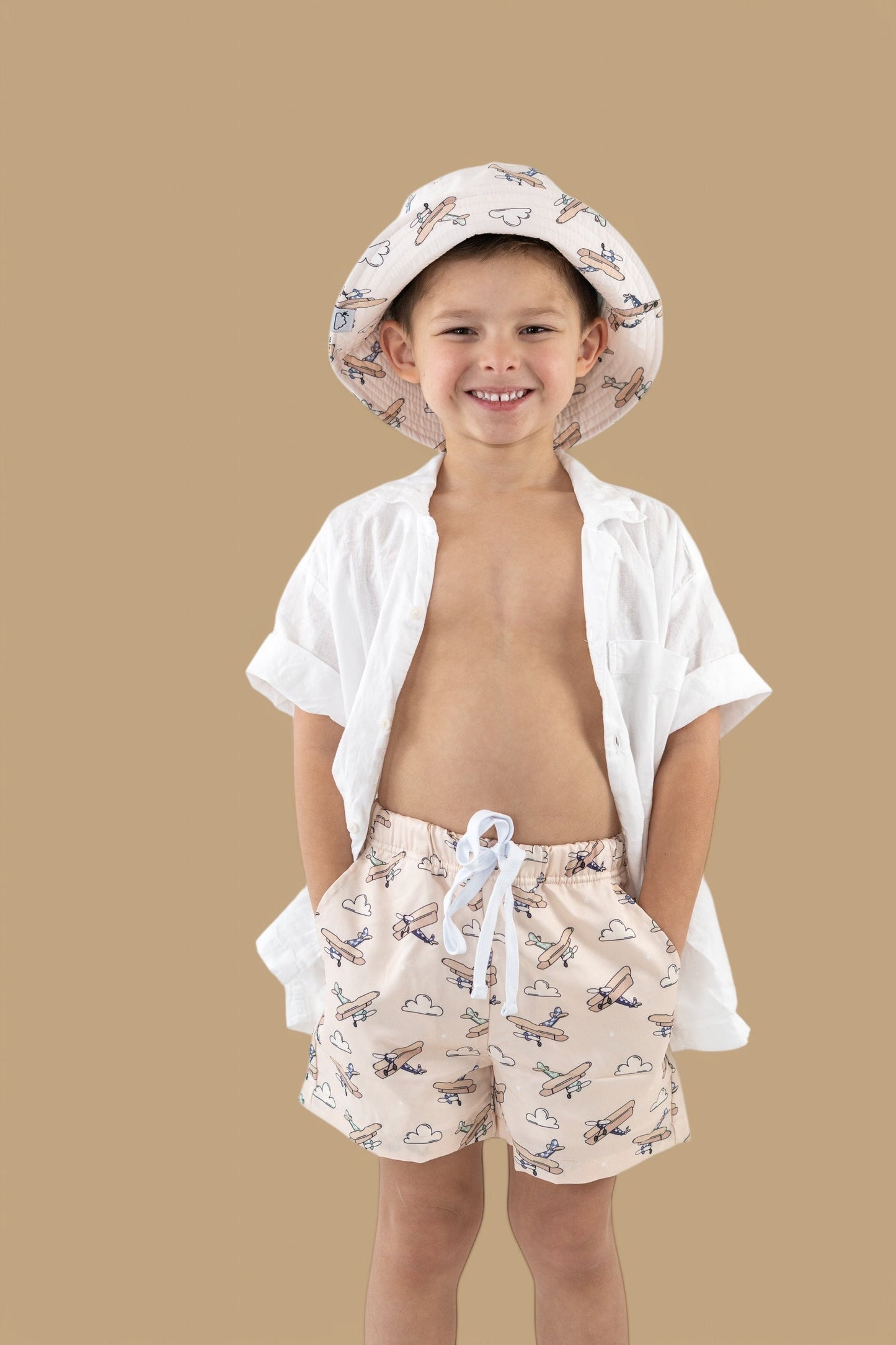 PLANE FUN BOY'S DREAM SWIM TRUNKS