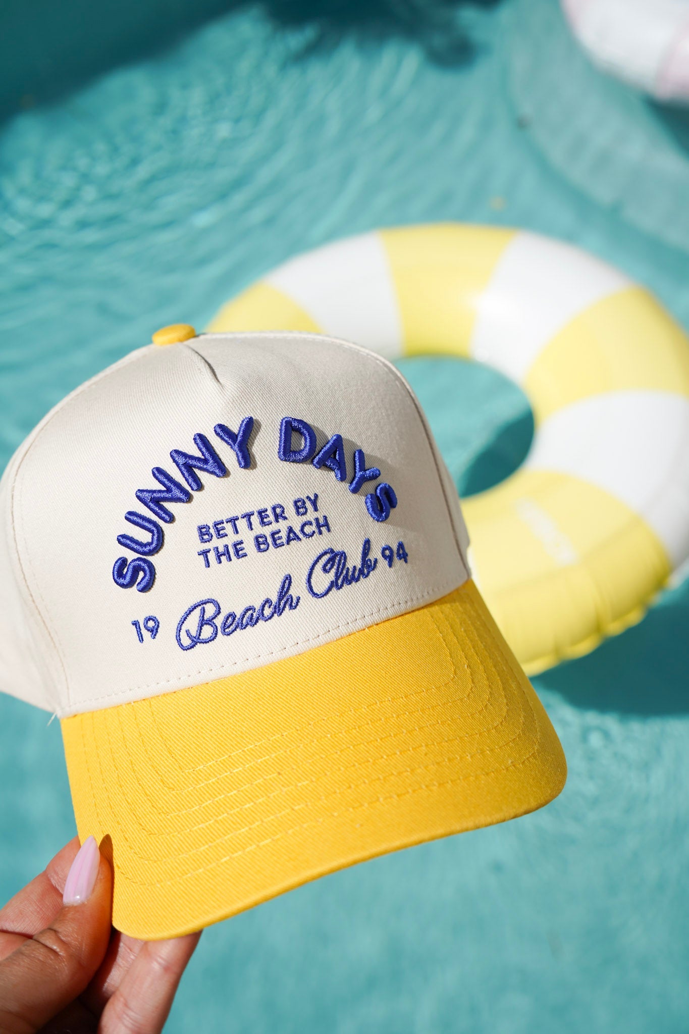 Sunny Days - Yellow Vintage Trucker Hat - PREORDER