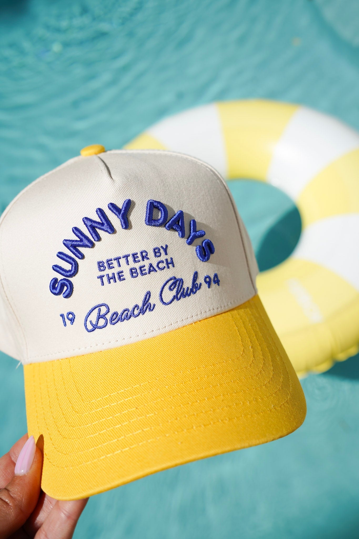 Sunny Days - Yellow Vintage Trucker Hat - PREORDER
