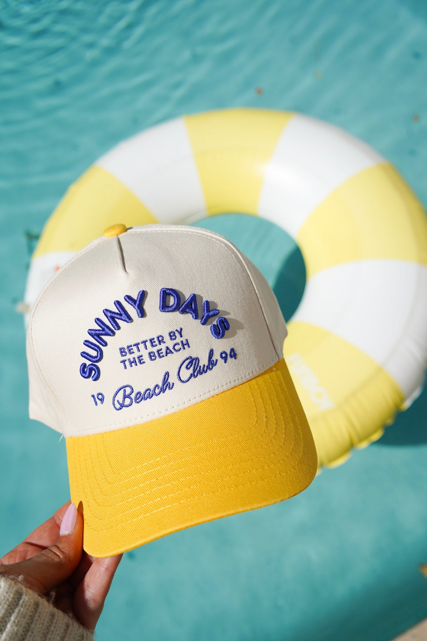 Sunny Days - Yellow Vintage Trucker Hat - PREORDER
