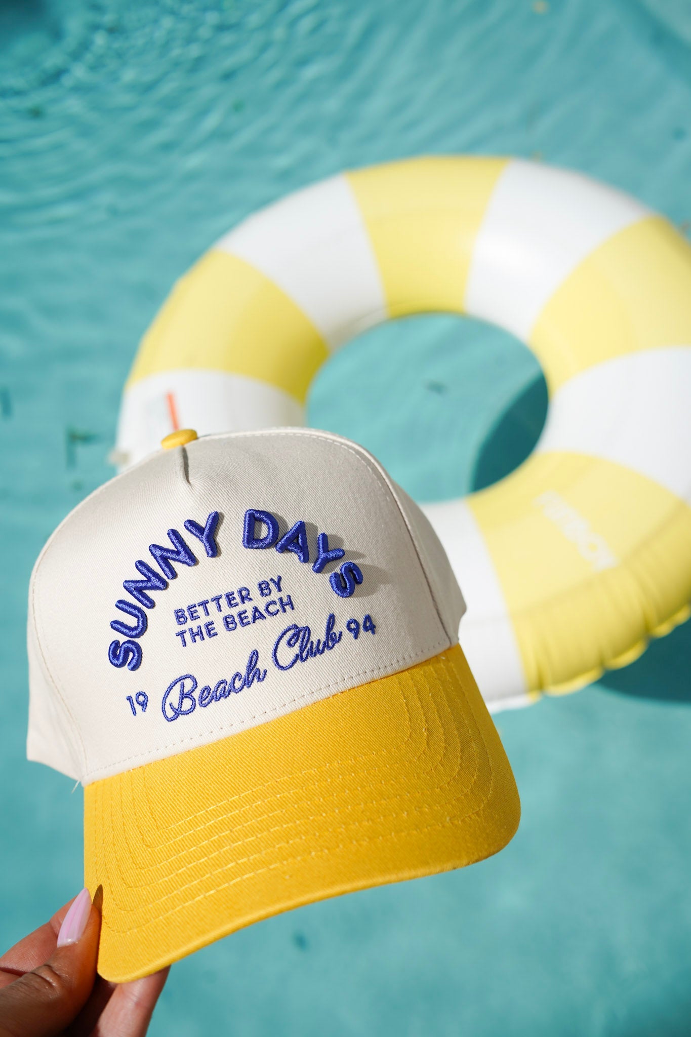 Sunny Days - Yellow Vintage Trucker Hat - PREORDER