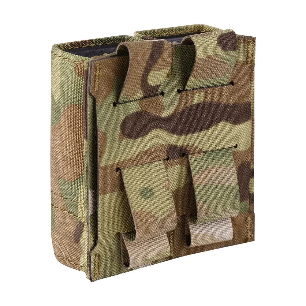 KRYDEX Tactical 9mm Pistol Magazine Pouch Mag Holder - Multicam / MOLLE Mounted