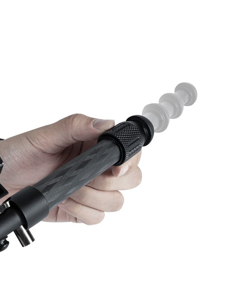 Linkogear HB-C02M Bipod – Black, Carbon Fiber, Quick-Detach, 7-10” Adjust