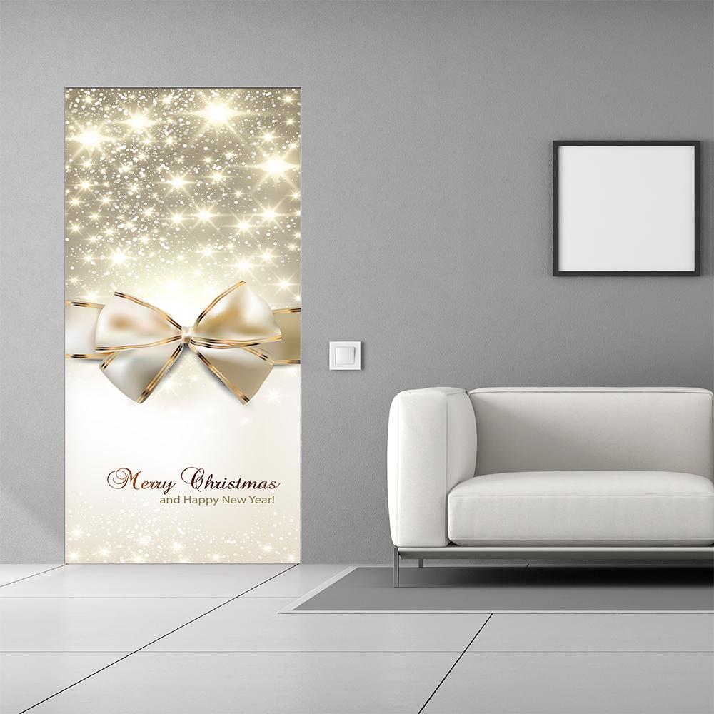 Merry Christmas Golden Bow