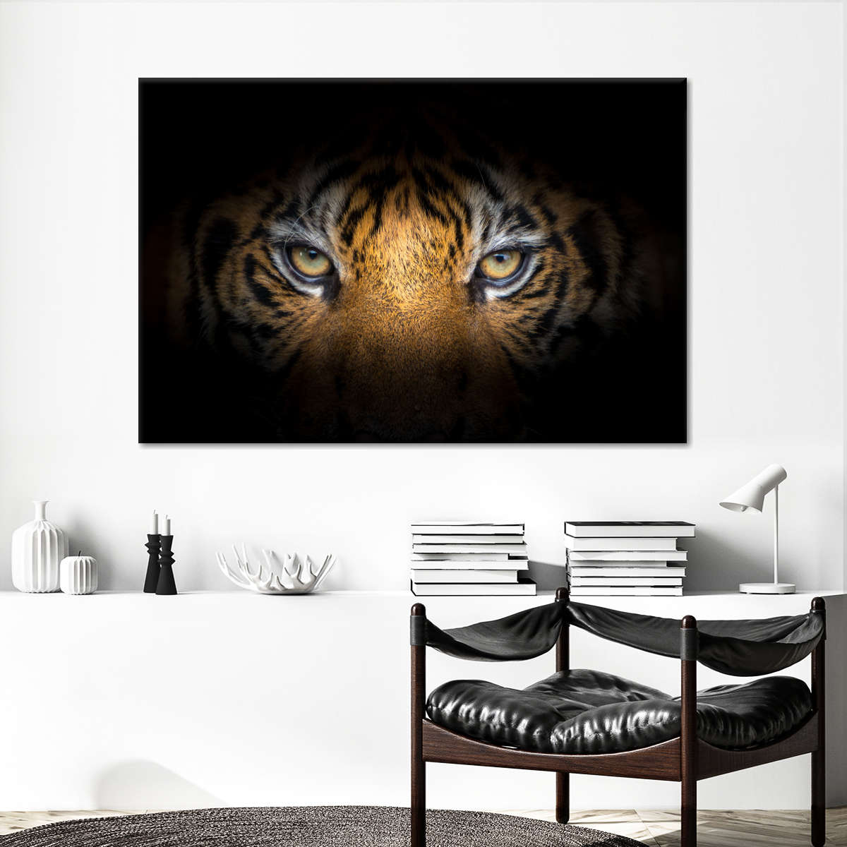 Fierce Eyes Tiger Wall Art