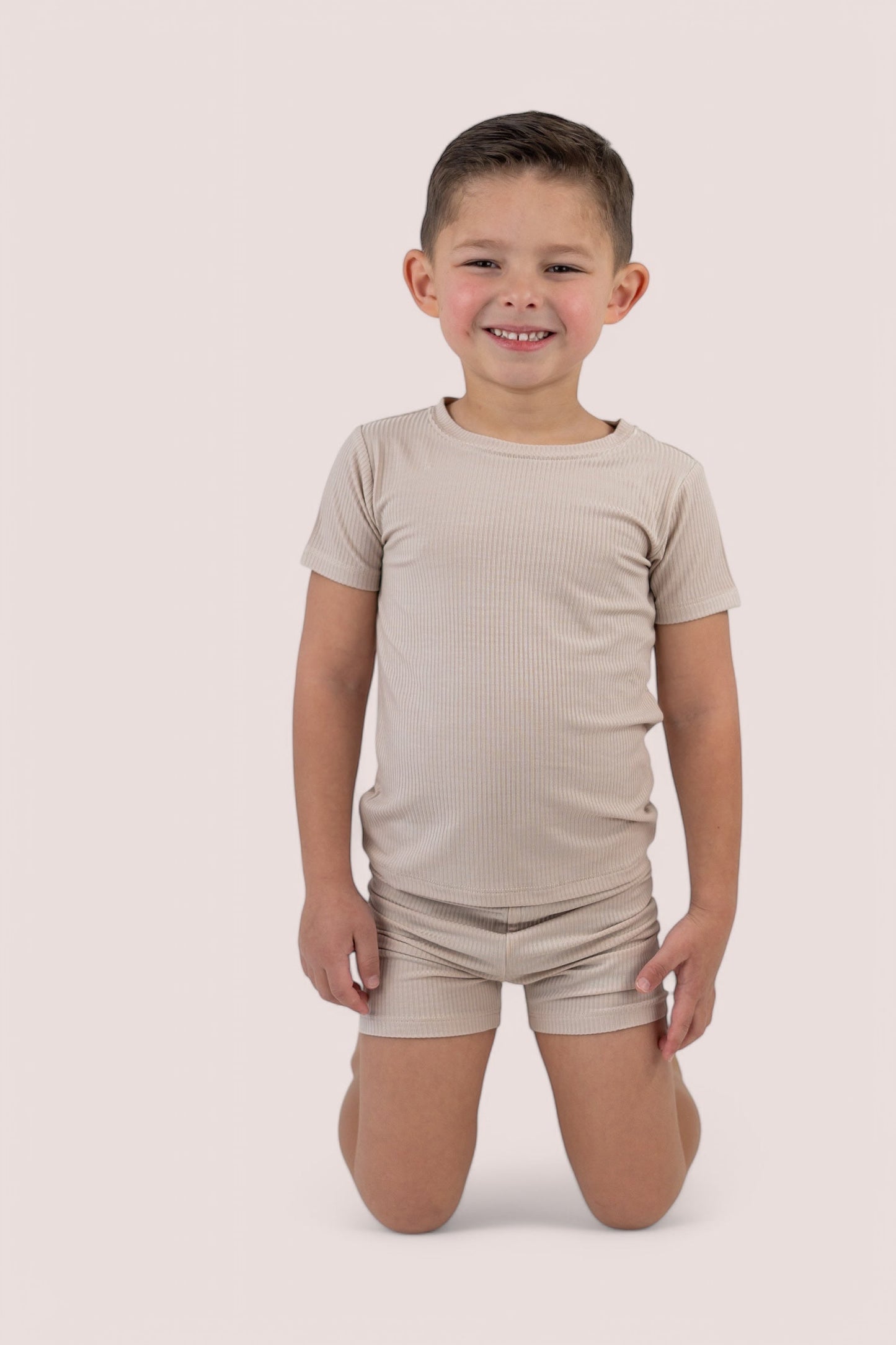 TOTALLY TAN RIB DREAM SHORT SET