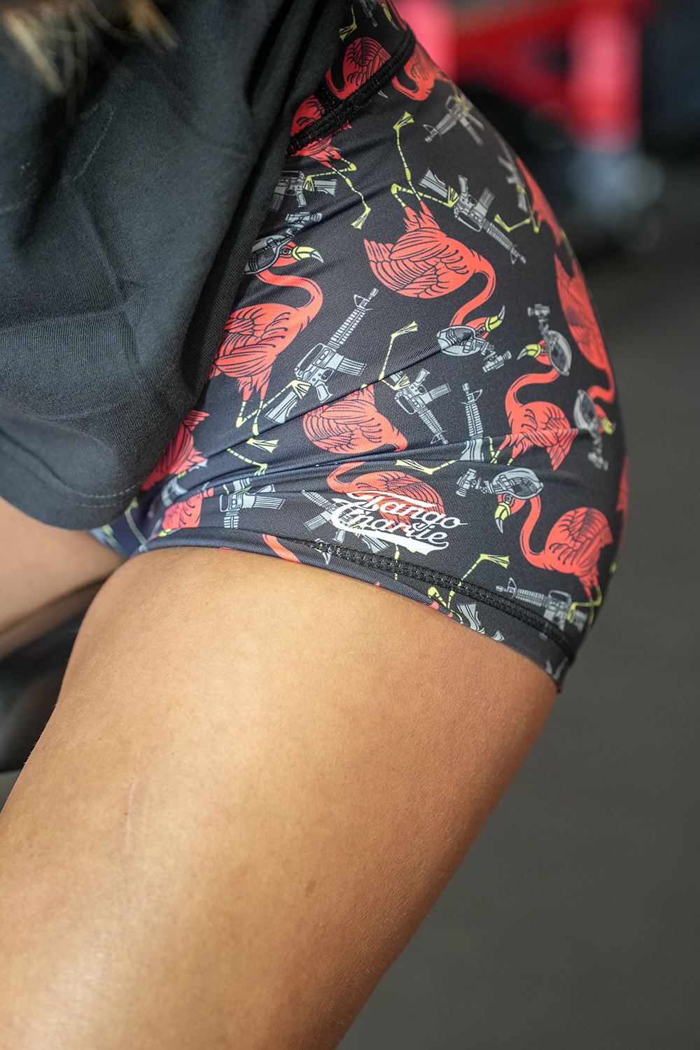 Women's High-Waisted Seamless Front Compression Training Shorts | Tactimingo