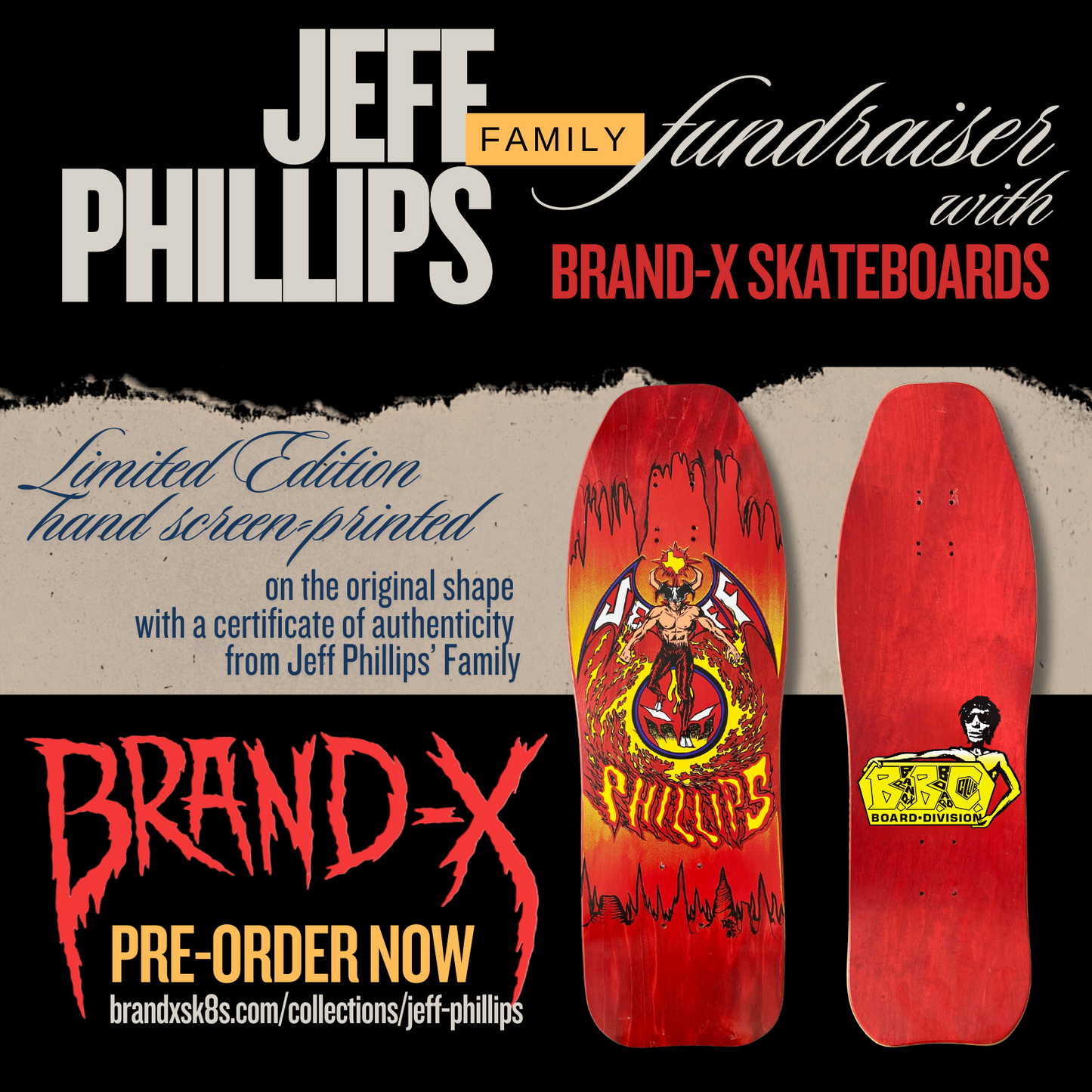 Jeff Phillips BBC DevilMan Limited Edition, HAND-PAINTED Deck (1 of 100)