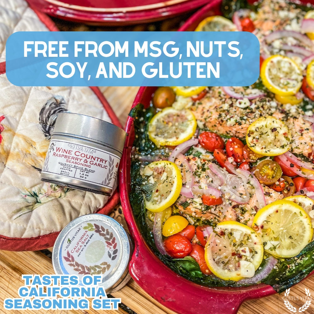 California Seasonings Gift Set - Tastes of California - Artisanal Spice Blends Six Pack