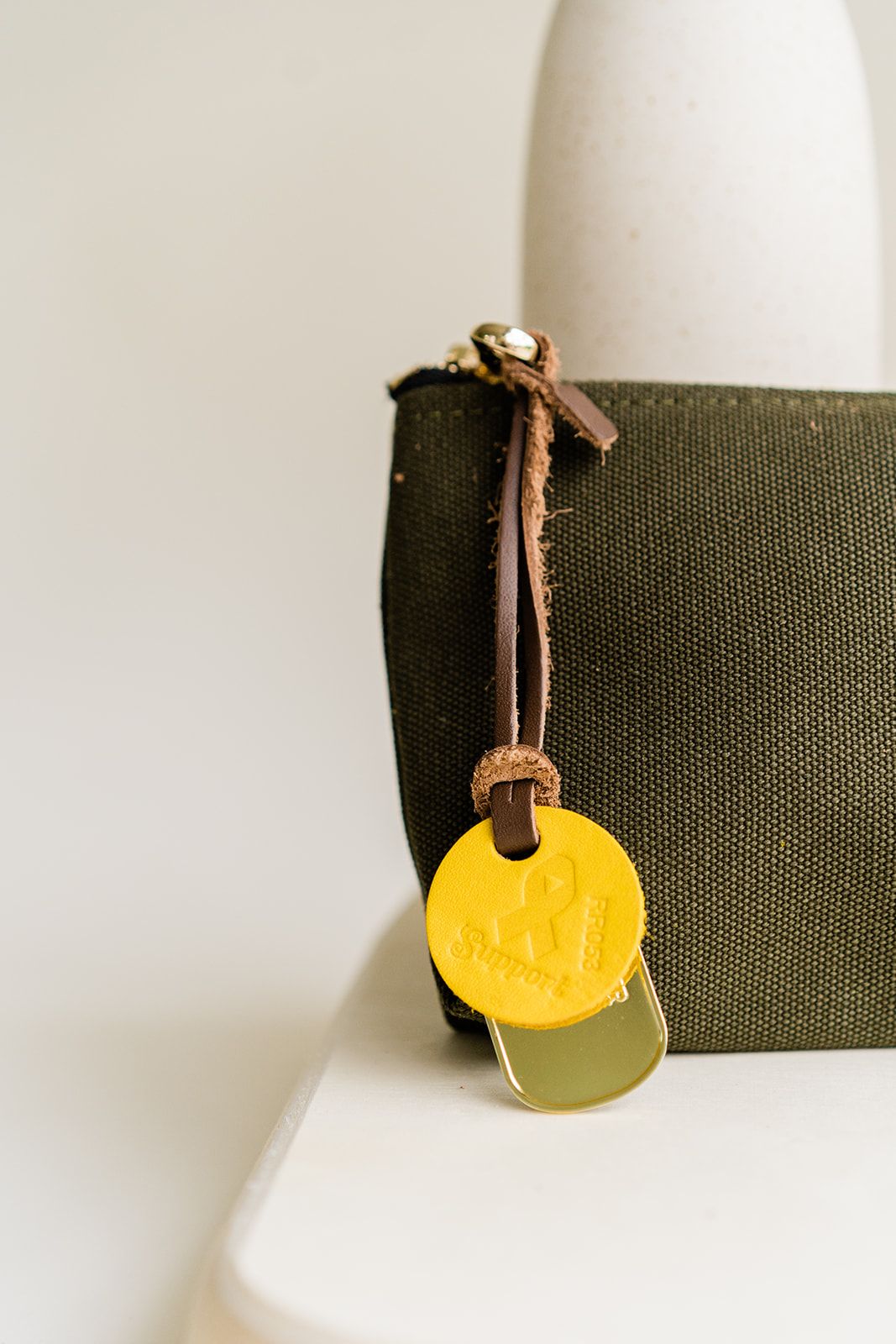 Lucy | Signature Fatigue Canvas Zipper Pouch