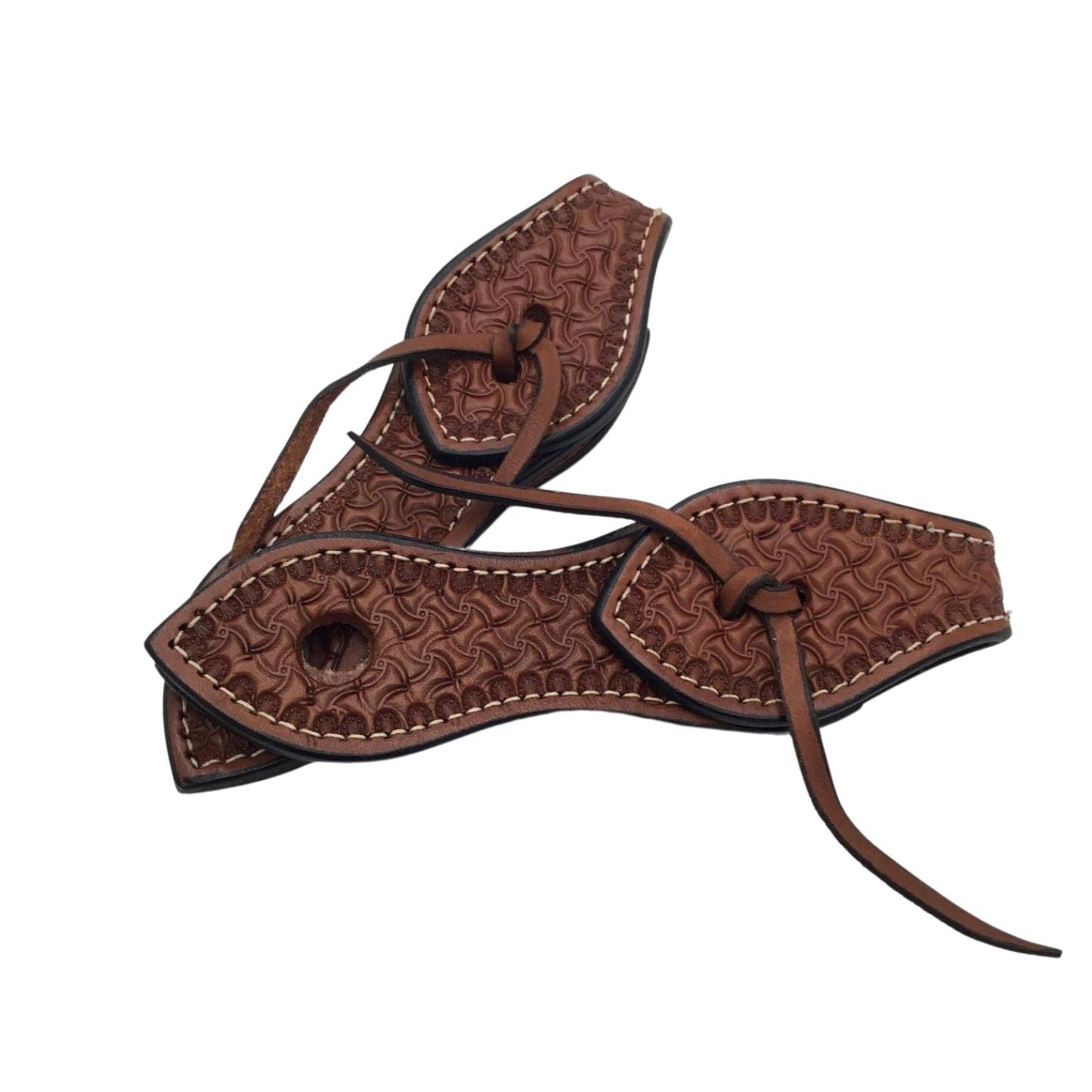 Chestnut Stamped Slobber Straps