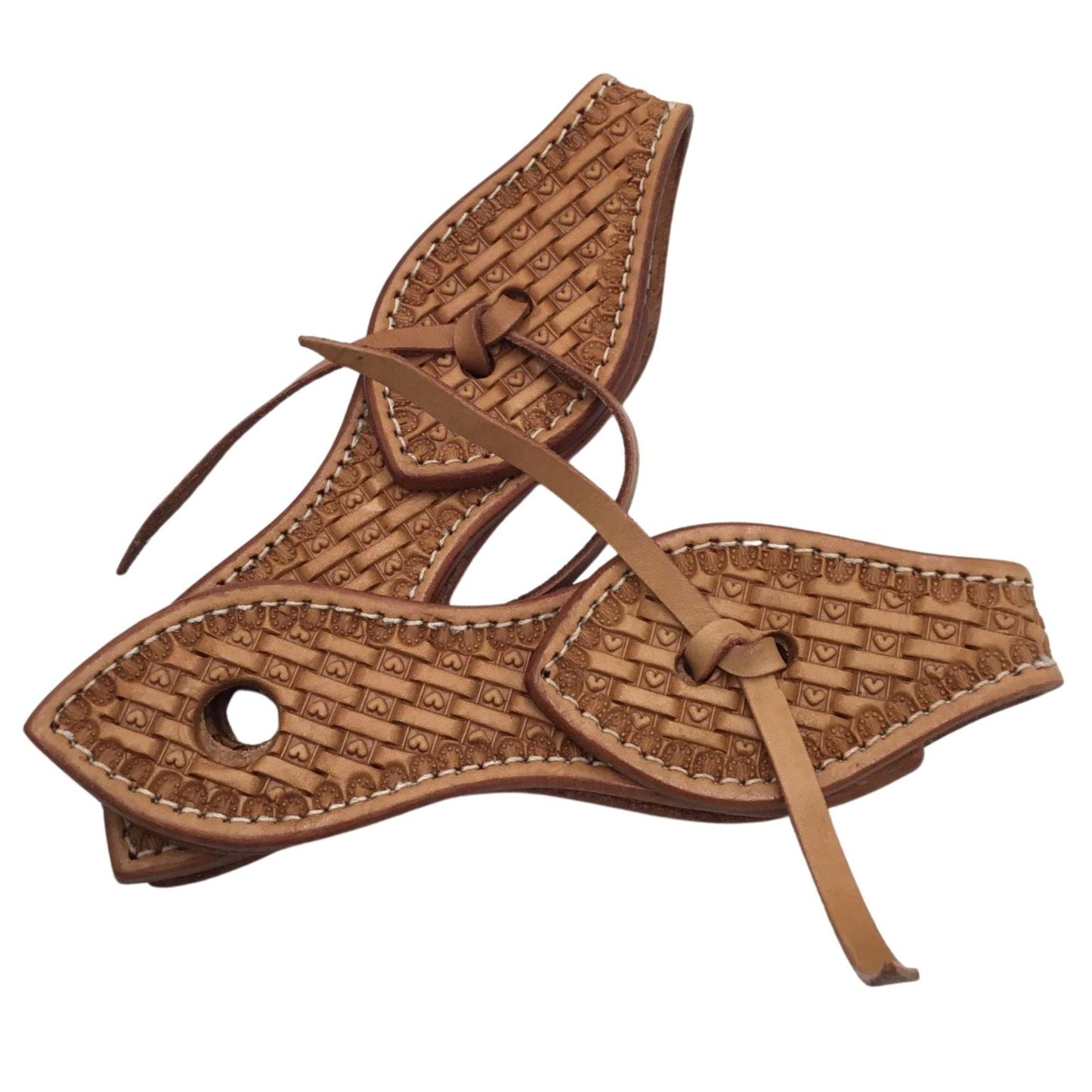 Natural Stamped Slobber Straps