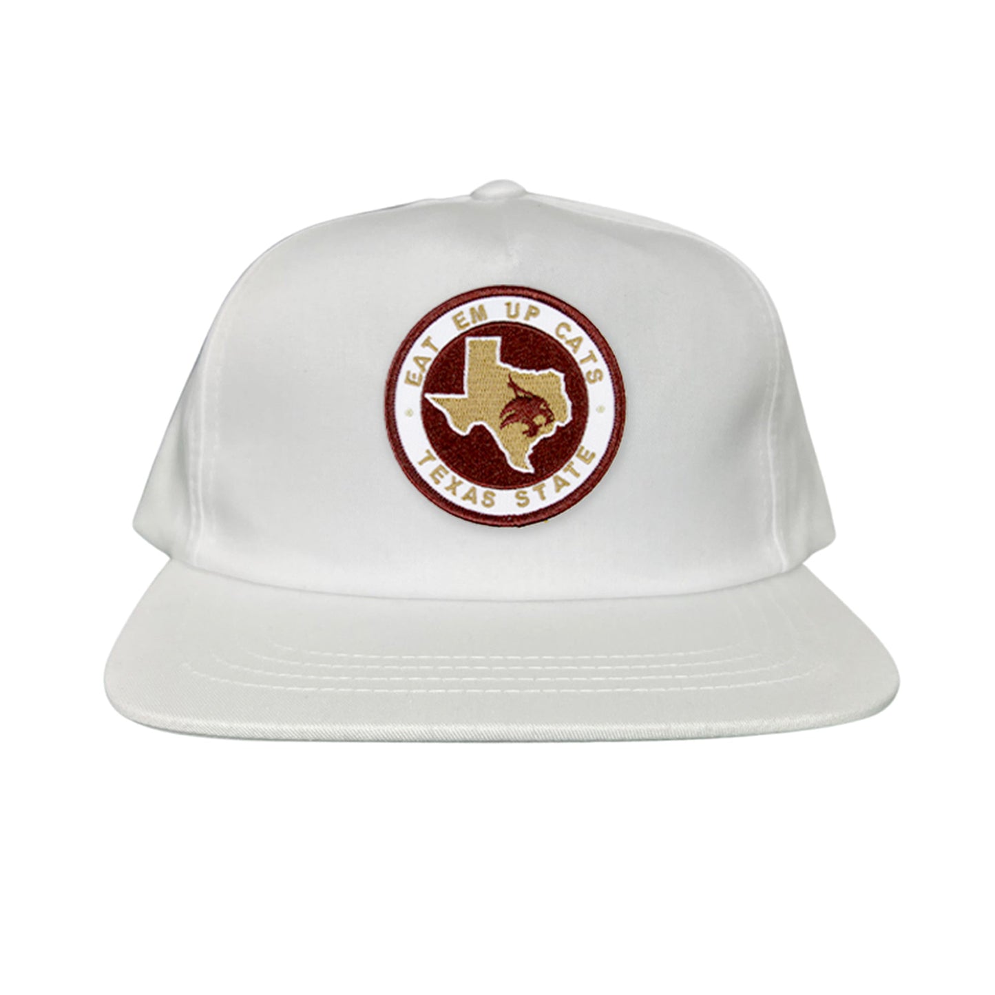 Texas State Eat Em Up Cats State of Texas Supercat Circle Patch / Hats / 097 / TXST018