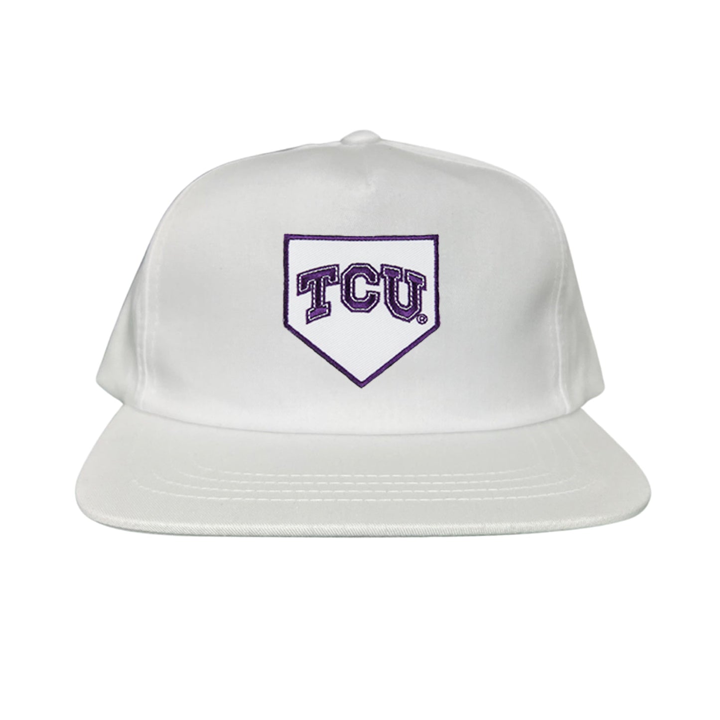 TCU Horned Frogs Baseball Cap Home Plate / Hat / TCU025 / 221 / MM