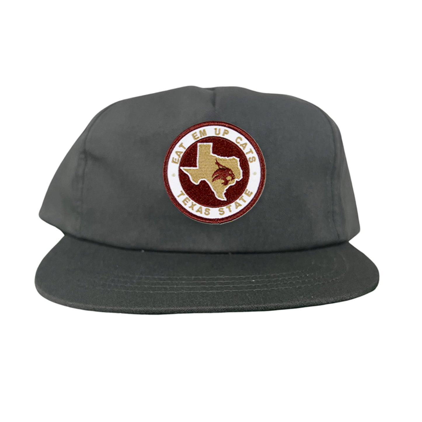 Texas State Eat Em Up Cats State of Texas Supercat Circle Patch / Hats / 097 / TXST018