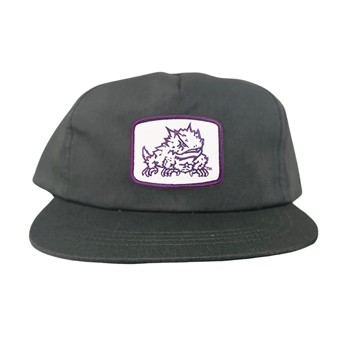 TCU Horned Frog Square Patch / Curved Bill Mesh Snapback / 121 - TCU005