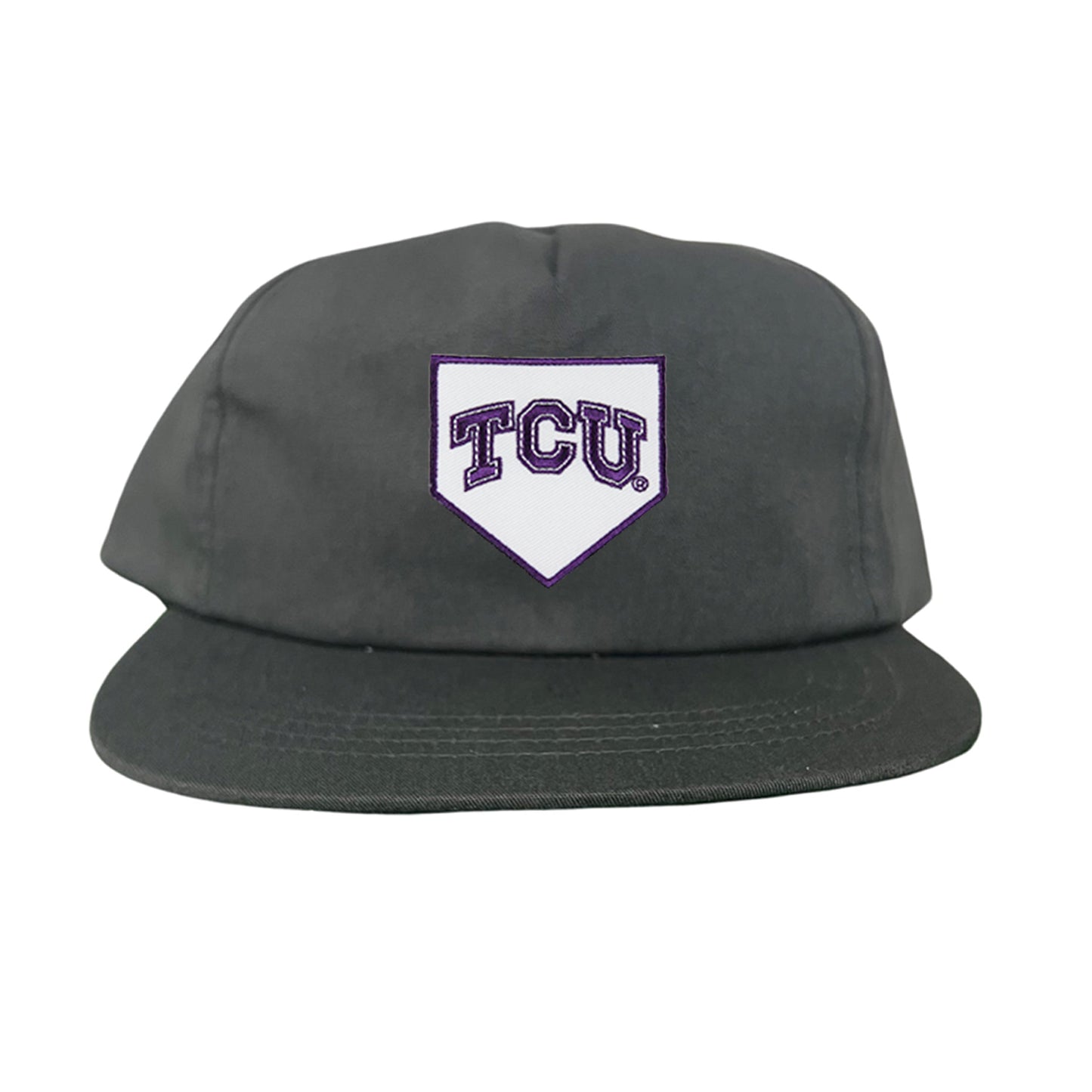 TCU Horned Frogs Baseball Cap Home Plate / Hat / TCU025 / 221 / MM