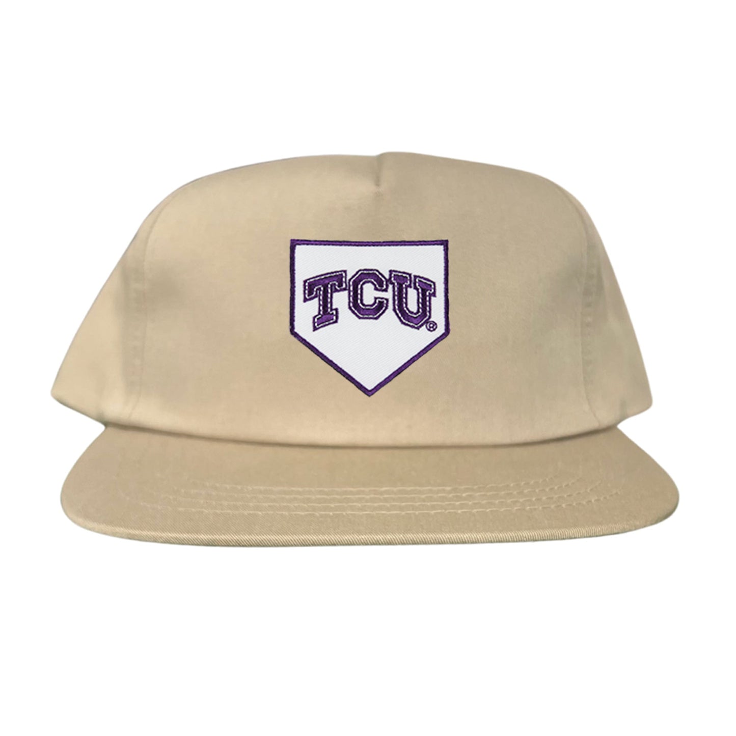 TCU Horned Frogs Baseball Cap Home Plate / Hat / TCU025 / 221 / MM