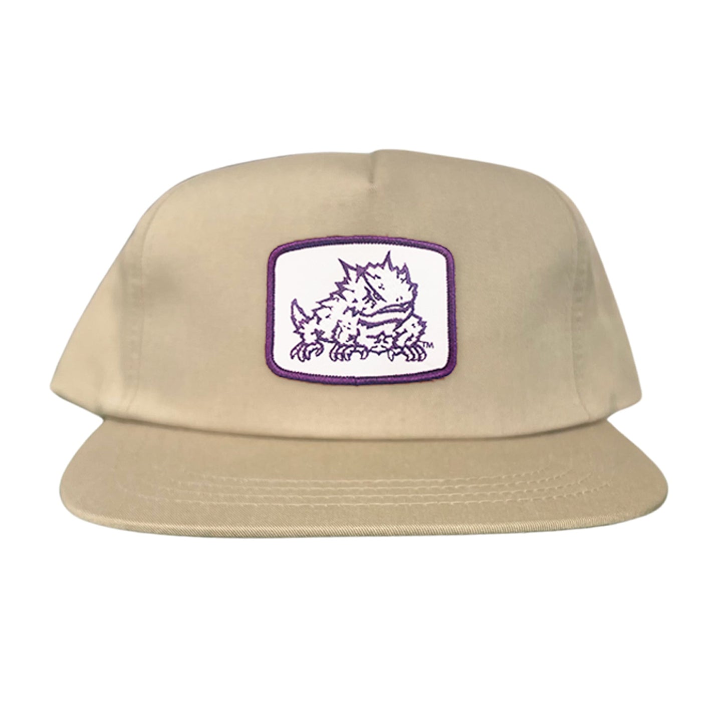 TCU Horned Frog Square Patch / Curved Bill Mesh Snapback / 121 - TCU005